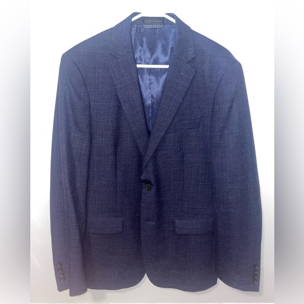 Ralph Lauren mens wool sport coat Navy Blue 2 button size 40R